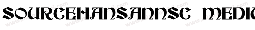 SOURCEHANSANNSC MEDIUM字体转换